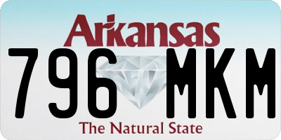 AR license plate 796MKM