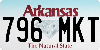 AR license plate 796MKT
