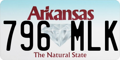 AR license plate 796MLK