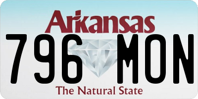 AR license plate 796MON