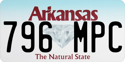 AR license plate 796MPC