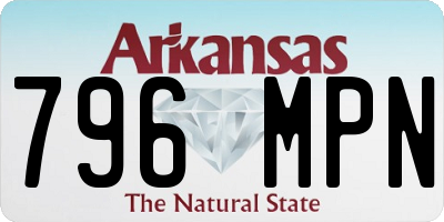 AR license plate 796MPN