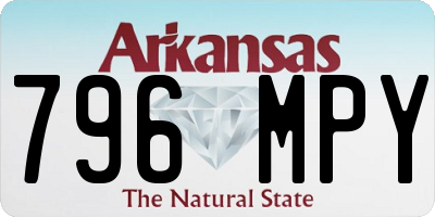 AR license plate 796MPY