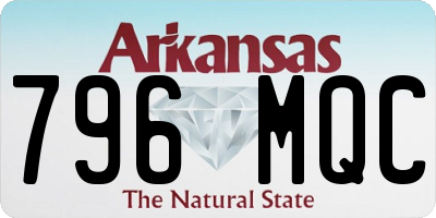 AR license plate 796MQC