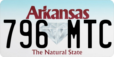 AR license plate 796MTC