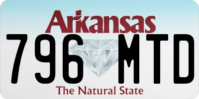 AR license plate 796MTD