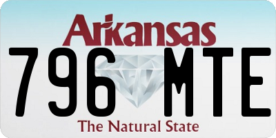 AR license plate 796MTE