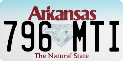 AR license plate 796MTI