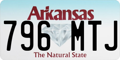AR license plate 796MTJ
