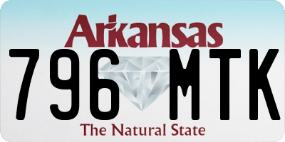 AR license plate 796MTK