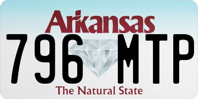 AR license plate 796MTP
