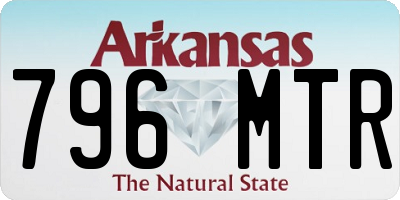 AR license plate 796MTR
