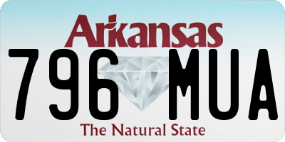 AR license plate 796MUA