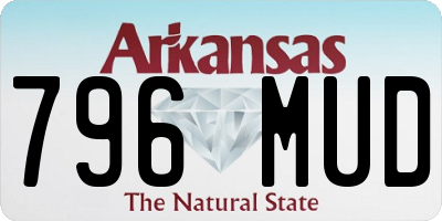 AR license plate 796MUD