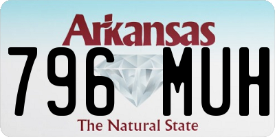 AR license plate 796MUH