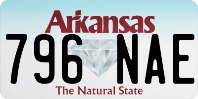 AR license plate 796NAE