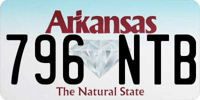 AR license plate 796NTB