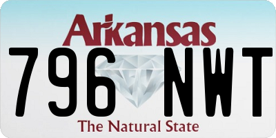 AR license plate 796NWT