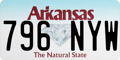 AR license plate 796NYW