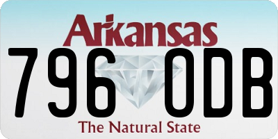 AR license plate 796ODB