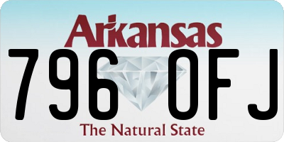 AR license plate 796OFJ