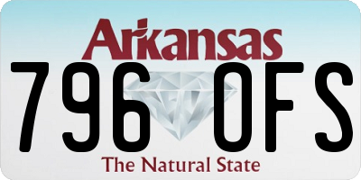 AR license plate 796OFS