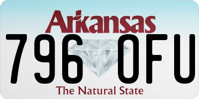 AR license plate 796OFU