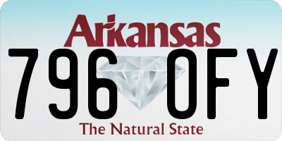 AR license plate 796OFY