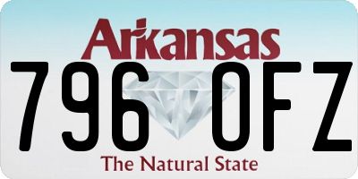 AR license plate 796OFZ