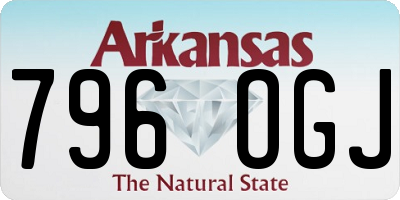AR license plate 796OGJ