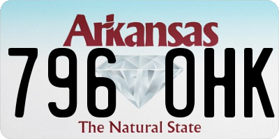 AR license plate 796OHK