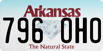 AR license plate 796OHO