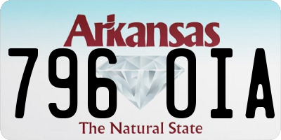 AR license plate 796OIA