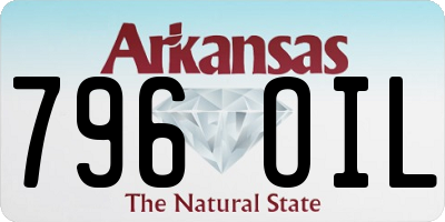 AR license plate 796OIL