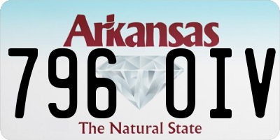 AR license plate 796OIV