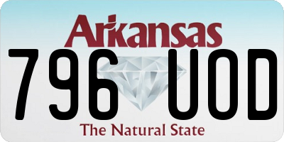 AR license plate 796UOD