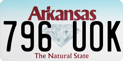 AR license plate 796UOK
