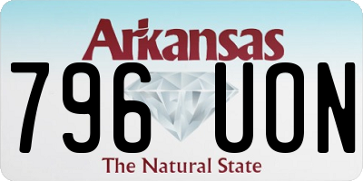 AR license plate 796UON