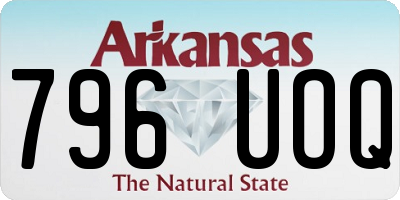 AR license plate 796UOQ