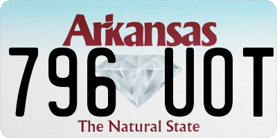 AR license plate 796UOT