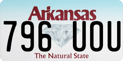 AR license plate 796UOU