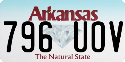AR license plate 796UOV