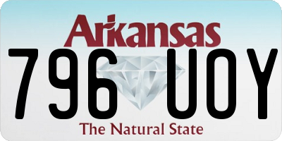 AR license plate 796UOY