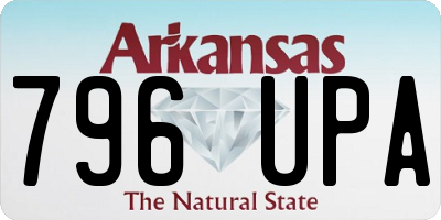 AR license plate 796UPA