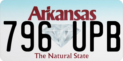 AR license plate 796UPB