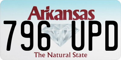 AR license plate 796UPD