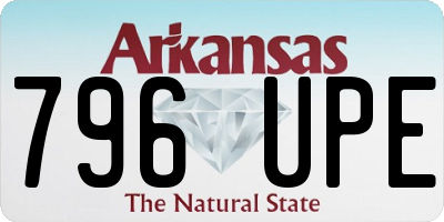 AR license plate 796UPE