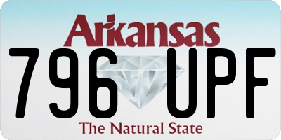 AR license plate 796UPF