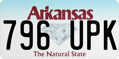 AR license plate 796UPK