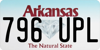 AR license plate 796UPL